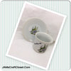 Tea Cup and Saucer VIOLETS Ameri Flora 1992 Made in Japan