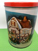Tin Vintage Christmas Holiday Bakers Estate Collection 5 Inches in Diameter 7 1/2 Inches Tall Gift Tin JAMsCraftCloset