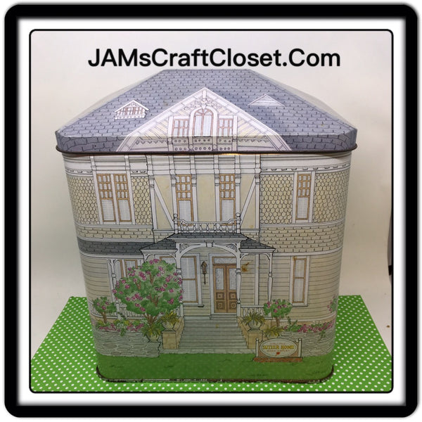Tin Vintage Sutter House Winery 9 Inches Tall 7 Inches in Length 4 1/2 Wide Gift Tin JAMsCraftCloset