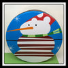 Tin Vintage Snowman 8 Inches in diameter 3 Inches Tall Gift Tin JAMsCraftCloset
