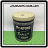Tin Vintage Mortons Salt 4 Inches in Diameter 5 Inches Tall Gift Tin 1985 JAMsCraftCloset