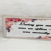 LOVING YOU WAS A NECESSITY Ceramic Tile Sign Wall Art Wedding Gift Idea Home Country Decor Affirmation Wedding Decor Positive Saying - JAMsCraftCloset