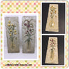 Plaque Floral 3 Dimensional Cheri Blum Wall Hanging SET OF 2 Floral Faux Stone Vintage Gift Idea JAMsCraftCloset