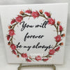 YOU WILL FOREVER BE MY ALWAYS - DIGITAL GRAPHICS  This file contains 4 graphics...  My digital PNG and JPEG Graphic downloads for the creative crafter are graphic files for those that use the Sublimation or Waterslide techniques - JAMsCraftCloset