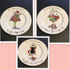 Christmas All I Want for Christmas Rosanna Wall Plate Vintage Wall Art 8 Inches in Diameter  SET OF 3
