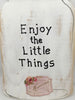 Enjoy the Little Things Wooden Mason Jar Sign Wall Art Wall Hanging Hand Painted-One of a Kind-Unique-Home-Country-Decor-Cottage Chic-Gift JAMsCraftCloset