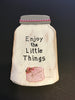 Enjoy the Little Things Wooden Mason Jar Sign Wall Art Wall Hanging Hand Painted-One of a Kind-Unique-Home-Country-Decor-Cottage Chic-Gift JAMsCraftCloset