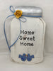 Home Sweet Home Wooden Mason Jar Sign Wall Art Wall Hanging Hand Painted-One of a Kind-Unique-Home-Country-Decor-Cottage Chic-Gift - JAMsCraftCloset 