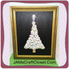 Seashell Christmas Tree Wall Art Handmade Hand Painted Wall Art Holiday Decor Christmas Decor JAMsCraftCloset