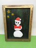 Rock Snowman Wall Art Handmade Hand Painted Wall Art Holiday Decor Christmas Decor JAMsCraftCloset
