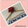 Snowflakes on Blue Ceramic Tiles Christmas Ornaments Set of 5 Holiday Decor Christmas Decor Home Decor Tree Decor Gift Package Decor JAMsCraftCloset