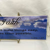 FAITH DOES NOT MAKE THINGS EASY, JUST POSSIBLE Funny Ceramic Tile Sign Wall Art Gift Idea Home Country Decor Affirmation Positive Saying - JAMsCraftCloset