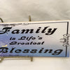 FAMILY IS LIFE'S GREATEST BLESSING Faith Ceramic Tile Sign Wall Art Gift Idea Home Country Decor Affirmation Positive Saying - JAMsCraftCloset