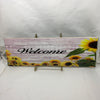 WELCOME 1 Ceramic Tile Porch Guest Room Sign Sunflowers Wall Art Wedding Gift Idea Home Country Decor Affirmation Wedding Decor Positive Saying - JAMsCraftCloset