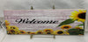 WELCOME 1 Ceramic Tile Porch Guest Room Sign Sunflowers Wall Art Wedding Gift Idea Home Country Decor Affirmation Wedding Decor Positive Saying - JAMsCraftCloset