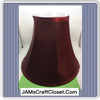 Lampshade Vintage Red Burgundy and Tan Cottage Chic Lighting Home Decor