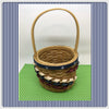 Basket Flower Girl TINY Woven Basket Patriotic Red White Blue Toddler Wedding Accessory Table Decor - JAMsCraftCloset