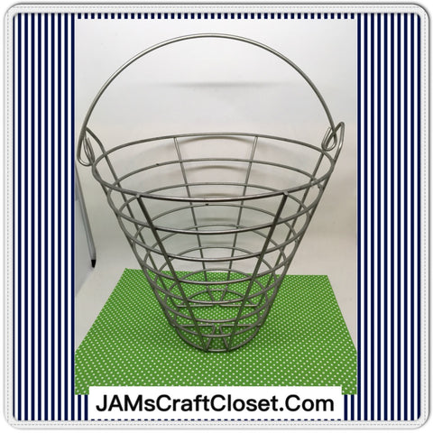 Basket Wire Vintage Round Silver Kitchen Decor Home Decor Gift Idea - JAMsCraftCloset