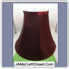 Lampshade Vintage Red, Burgundy, Gold and Tan Cottage Chic Lighting Home Decor