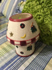Candle Lamp Ceramic Holiday Christmas Decor Red and White - JAMsCraftCloset