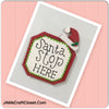 SANTA STOP HERE Doorknob Hanger Magnet Handmade Hand Painted Holiday Folk Art Gift-One of a Kind-Unique JAMsCraftCloset