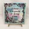 I CHOOSE TO BE GRATEFUL Faith Ceramic Tile Sign Wall Art Gift Idea Home Country Decor Affirmation Positive Saying - JAMsCraftCloset