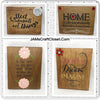 Wooden Sign Positive Words OUR HOUSE COLLECT HOME BELIEVE Handmade Hand Painted