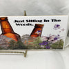 CAMPING WITHOUT BEER IS JUST SITTING IN THE WOODS Ceramic Tile Sign Wall Art Wedding Gift Idea Home Country Decor Affirmation Wedding Decor Positive Saying Repurposed Upcycled - JAMsCraftCloset