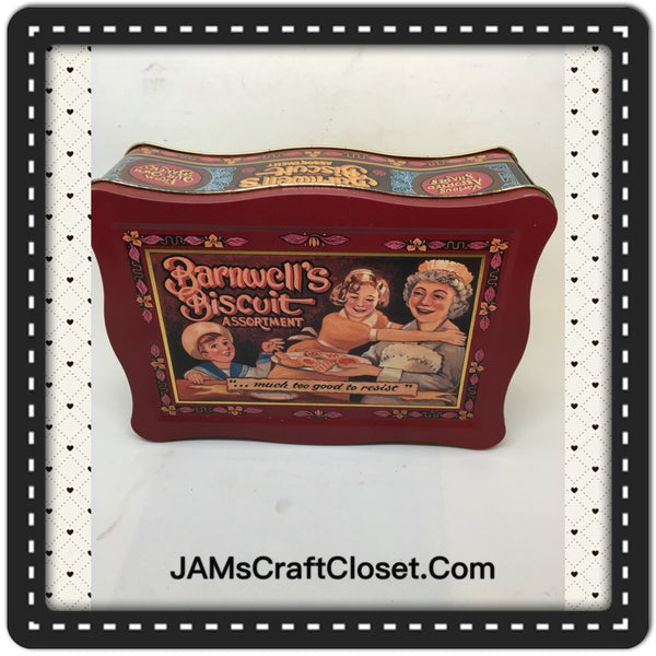Tin Vintage Barnwell Biscuit Advertising Tin Collector JAMsCraftCloset