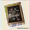 BE YOUR OWN KIND OF BEAUTIFUL Framed Wall Art Hand Painted Home Decor Gift Wedding - JAMsCraftCloset
