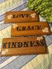 Wooden Signs LOVE GRACE KINDNESS Positive Saying Wall Art Gift Idea Home Decor-Wall Art-Gift-One of a Kind JAMsCraftCloset