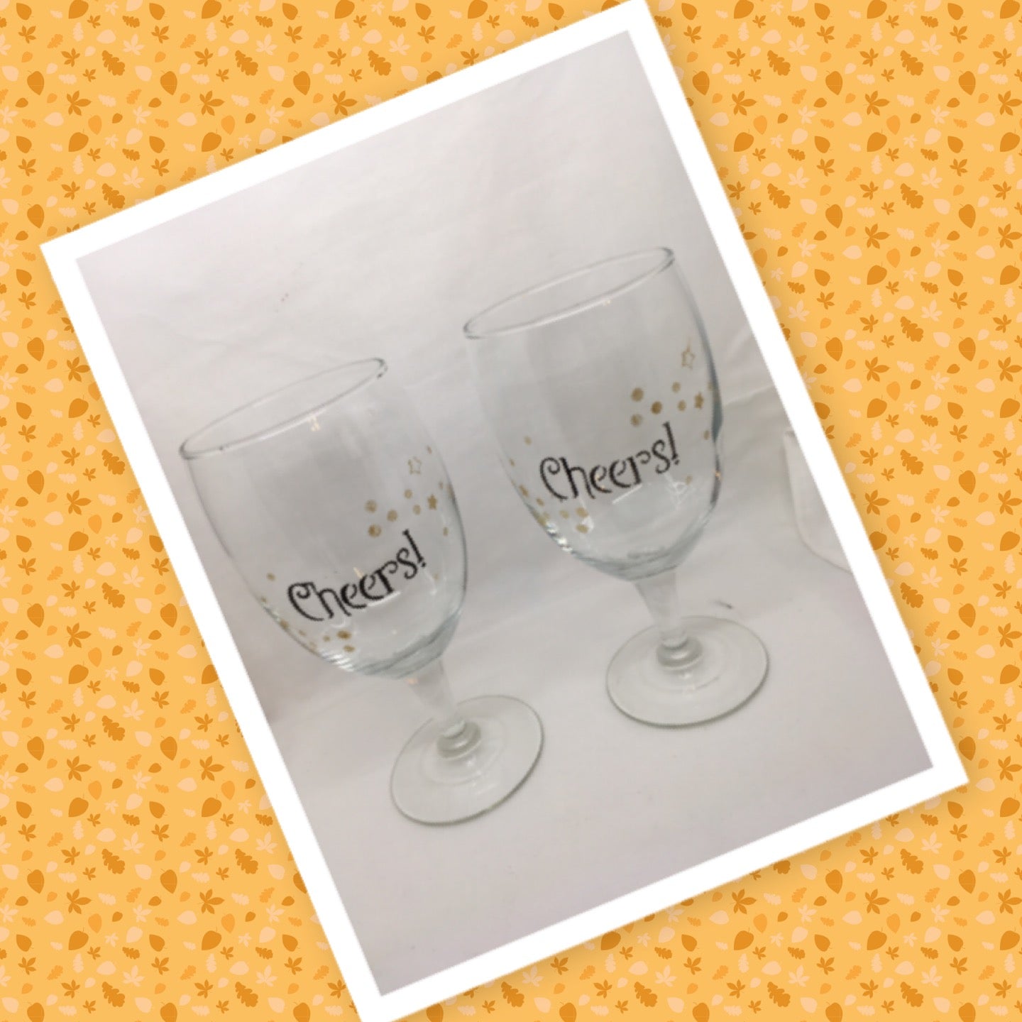 Painted Wine Glasses, Cute Wine Glasses, Newlywed Gift, Gift for
