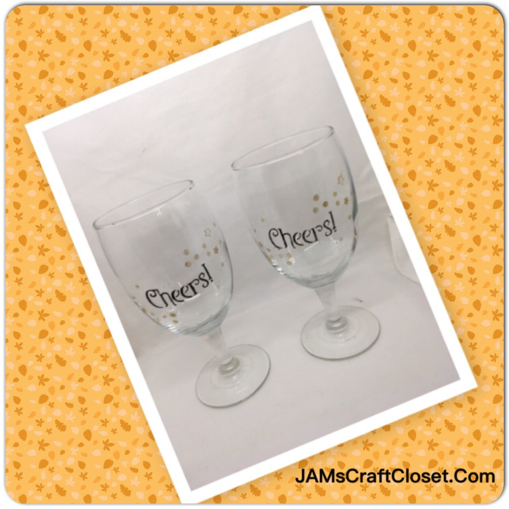 Cheers Wine Glass, Cheers Wine Glasses, Fancy Wine Glass, Fancy Wine Glasses