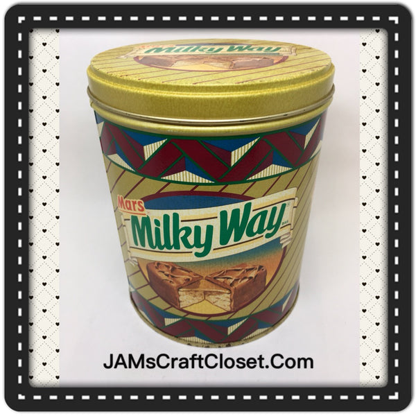 Tin Vintage Mars Milky Way Advertising Tin Collector 100th Anniversary Tin c. 1990 Edition JAMsCraftCloset