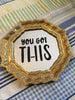 Small Vintage Mirror Plastic Frame Positive Saying YOU GOT THIS Wall Art Home Decor Add to Any Grouping Home Decor JAMsCraftCloset