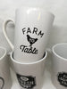 Cups Mugs Coffee Hand Painted Country Designs Farmhouse Decor Kitchen Decor Set of 4 Drinkware Set of 4