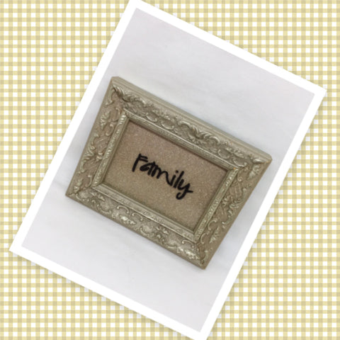 FAMILY Vintage Gold Wood Frame Positive Saying Wall Art Home Decor Gift Idea Wedding One of a Kind-Unique-Home-Country-Decor-Cottage Chic-Gift- Glass Painting JAMsCraftCloset