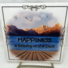 HAPPINESS IS RELAXING ON THE DECK Ceramic Tile Sign Wall Art Gift Idea Ocean Lover Home Decor Country Decor Affirmation Positive Saying - JAMsCraftCloset