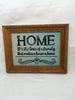 HOME Wood Framed Positive Saying Wall Art Home Decor Gift Idea Wedding One of a Kind-Unique-Home-Country-Decor-Cottage Chic-Gift- Glass Painting - JAMsCraftCloset 