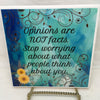 OPINIONS ARE NOT FACTS Wall Art Ceramic Tile Sign Gift Idea Home Decor Funny Positive Saying Gift Idea Handmade Sign Country Farmhouse Gift Campers RV Gift Home and Living Wall Hanging - JAMsCraftCloset