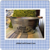 COLLECT MOMENTS NOT THINGS Bucket Storage Galvanized With Two Wooden Handles Home Decor Country Decor  JAMsCraftCloset