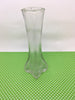 Vase SMALL Vintage Clear Glass Bud Vase Round at the Top and Square Bottom JAMsCraftCloset
