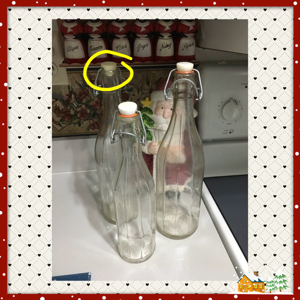 Bottles With Metal Closure Made in Europe Vintage SET OF 3 - JAMsCraftCloset