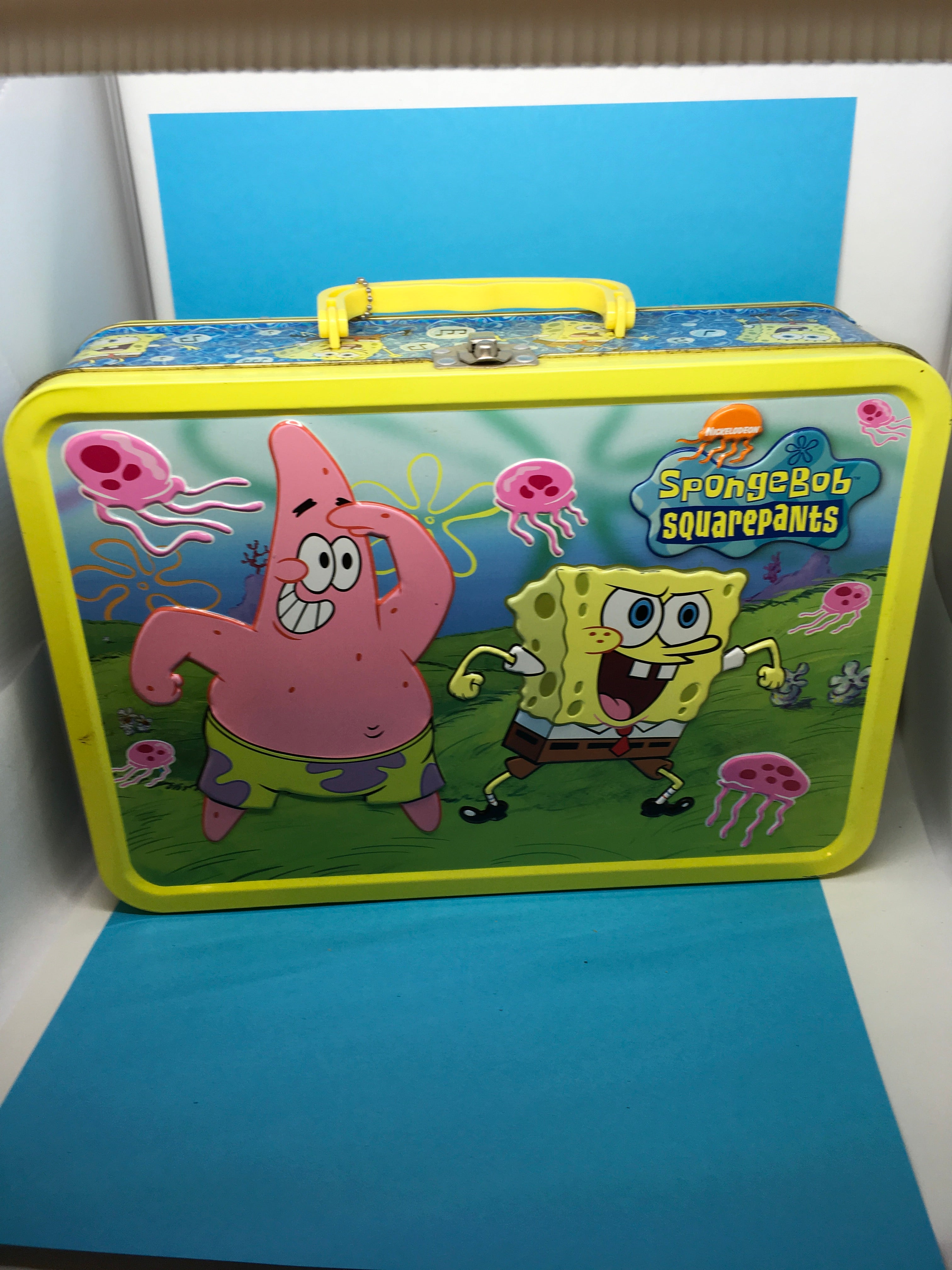 SpongeBob SquarePants HUGE 14x9x4 Viacom Lunch Box c. 2005