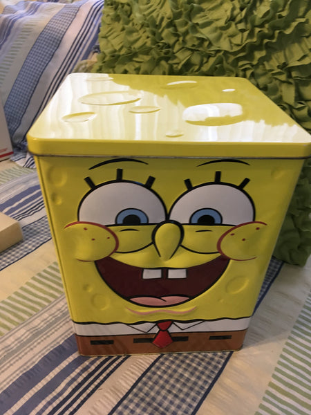 SpongeBob SquarePants Storage Tins c. 2005 {{ JAMsCraftCloset }}