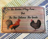 The Rooster May Crow 2 Sublimation on Metal Kitchen Cabinet Door Wall Art Handmade Upcycled Gift - JAMsCraftCloset