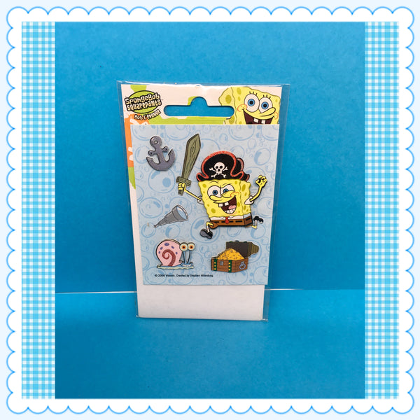 SpongeBob SquarePants 3-D Stickers Scrapbooking c. 2006 JAMsCraftCloset