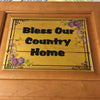 BLESS OUR COUNTRY HOME Sublimation on Metal Kitchen Cabinet Door Wall Art Handmade Upcycled Gift - JAMsCraftCloset