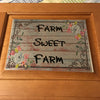 FARM SWEET FARM Sublimation on Metal Kitchen Cabinet Door Wall Art Handmade Upcycled Gift - JAMsCraftCloset