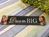 DREAM BIG Wooden Sign Positive Words PEACH Floral Handmade Hand Painted Gift Idea Home Decor Wall Art-One of a Kind-Unique Signs-Home Decor-Country Decor-Cottage Chic Decor-Gift JAMsCraftCloset